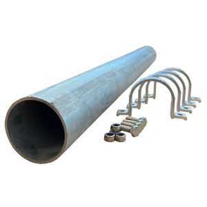 Mounting Pole D76mm with flanges