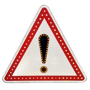 Other dangers warning Road Sign with LEDs
